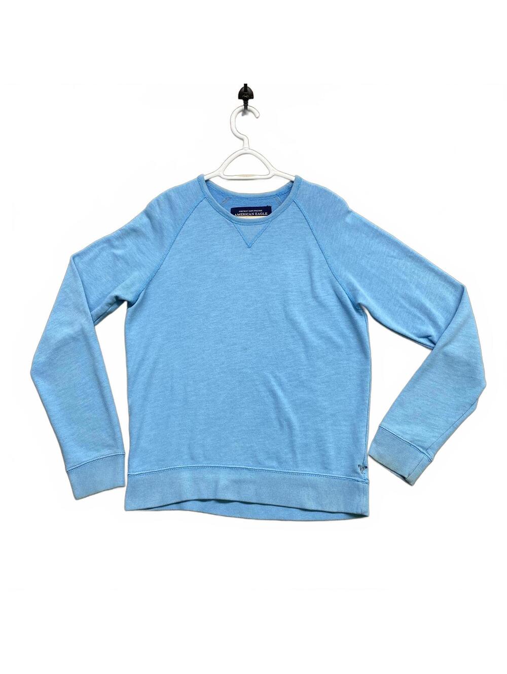 American Eagle Outfitters Light Blue Crewneck Sweatshirt Women's S Athletic Fit